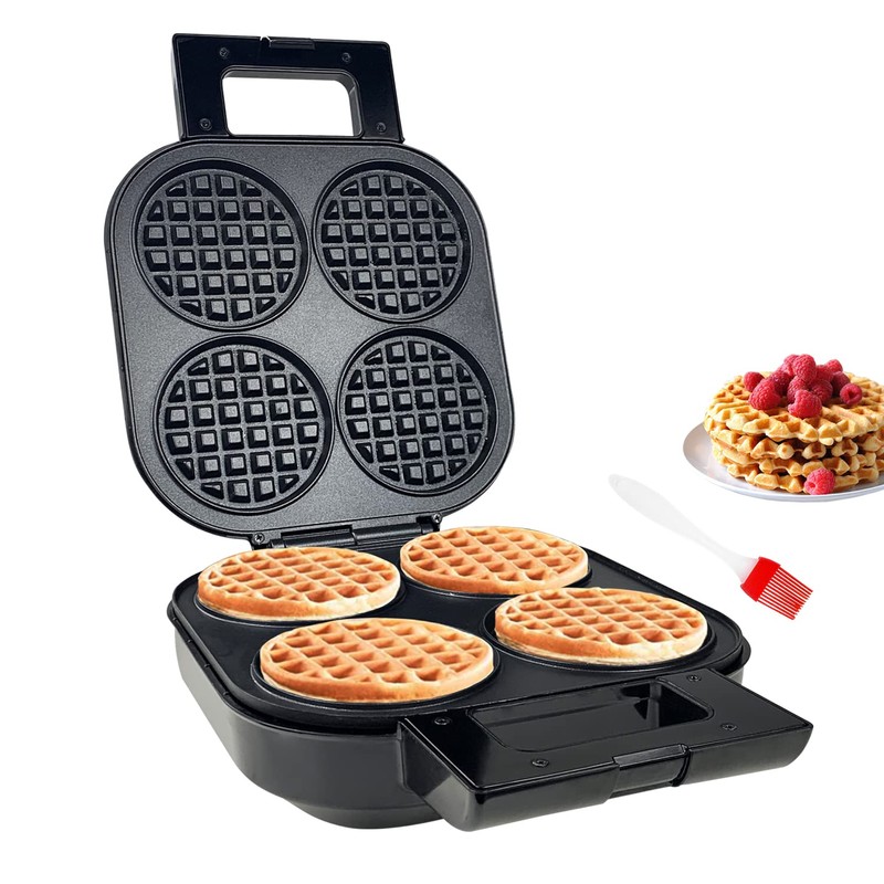 Aoruru Waffle Maker Nonstick Belgian Waffle Iron with Indicator Light