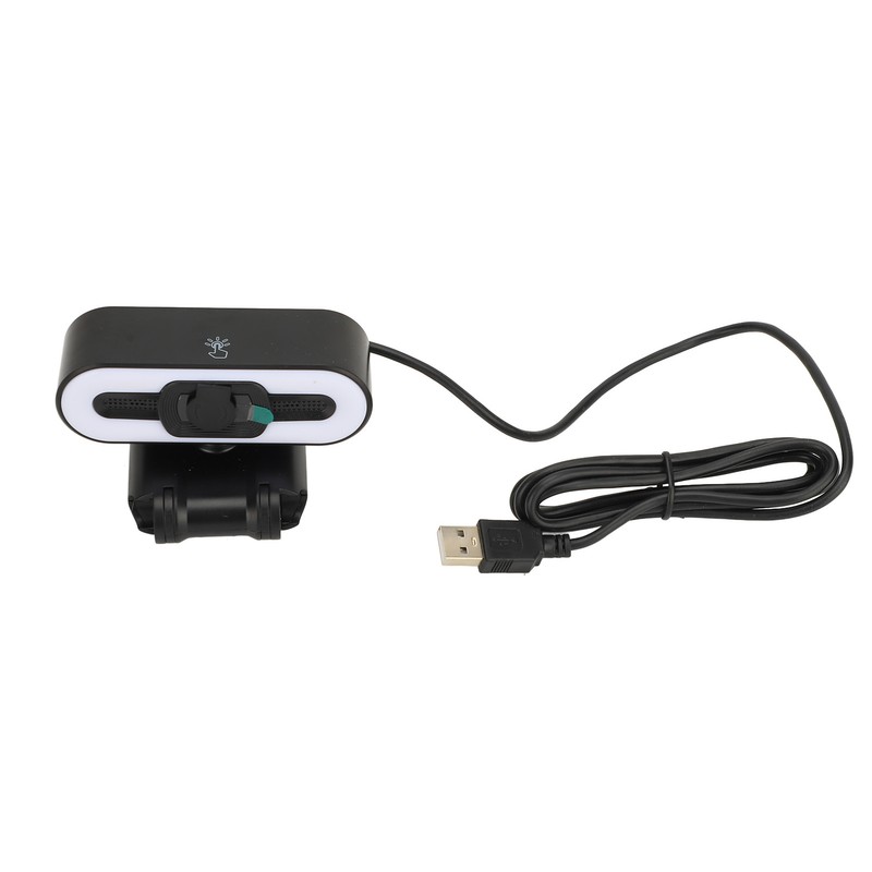 4K Webcam Built in Microphone Super Bright Fill Light Auto