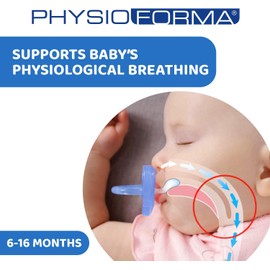 Chicco PhysioForma Silikon-Schnuller 6-16 Monate, weiches und sanftes Schnuller-Set, unterstützt die physiologische Atmung und fördert die richtige Entwicklung des Mundes, hellblau