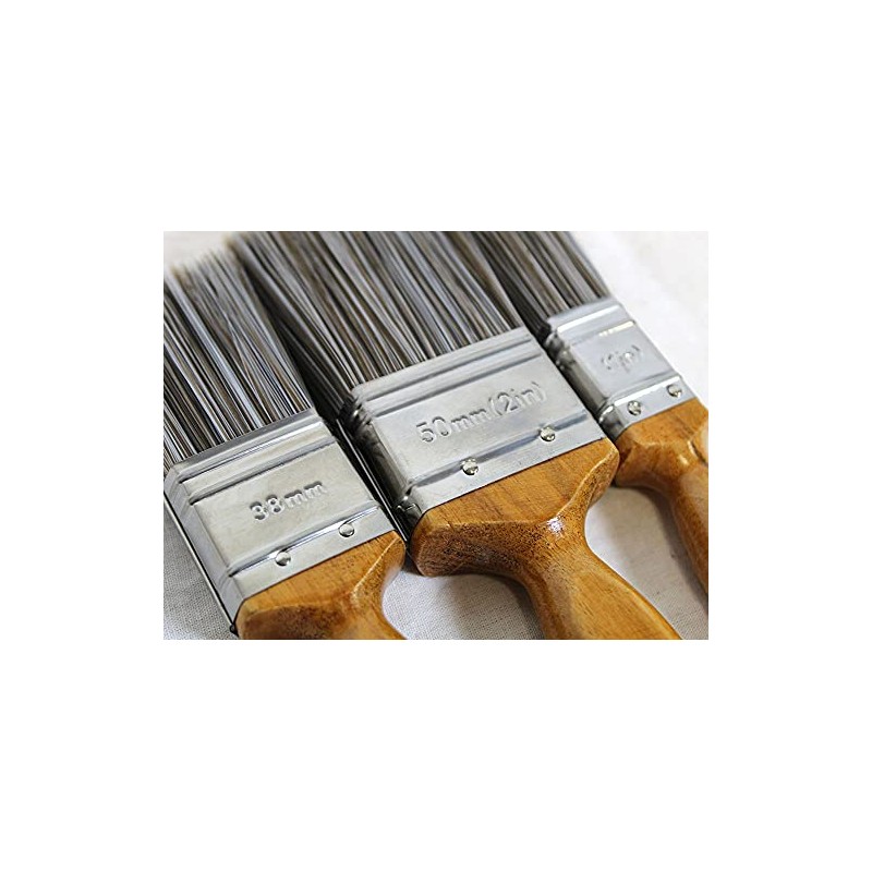 Faithfull FAIPBSYSET3 Superflow Synthetic Paint Brush Set of Three: 25,