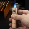 OLDENDO Torch Lighter Triple Jet Flame Cigar Lighter with Gas