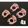 ADL Fuel Line Retainer Clips, Pink Plastic, 4-Pack, Ford Pipe