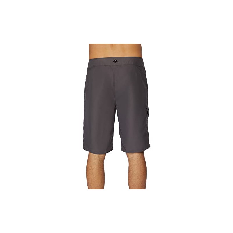 O'NEILL Men's Santa Cruz Solid 2.0 Board Shorts, charcoal