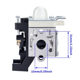 SRM225 Carburetor for Echo GT225 PE225 PAS-225 SHC-225 RB-K93 SRM-225 Weed Eater Parts Rebuild, Easy-Start Trimmer Edger Carb with Tune Up Kit Primer Bulb