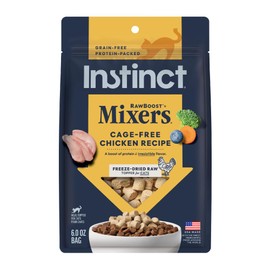 Instinct Raw Boost Mixer Chicken Formula Grain-Free Freeze Dried Meal Topper for Cats, 6 oz. Bag