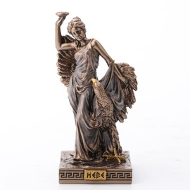 Veronese Design 3 1/2 Inch Hebe Greek Goddess of Youth Resin Miniature Figurine Hand Painted Bronze Finish