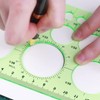 FsGrg Circle Ruler Template Ruler Drafting Tools Durable Accurate Easy