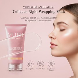 Collagen Night Wrapping Mask, Collagen Overnight Glass Skin Peel Off Face Mask, Elasticity & Hydration Care, Restored Balance & Ongoing Renewal, All S