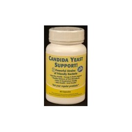 Candida Yeast Support, 3 Powerful Bacteria Strains 60 Veggie Capsules