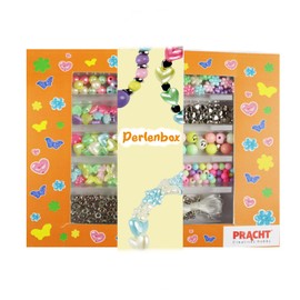 Pracht Creatives Hobby 4800-10101 4800-10101-DIY Craft Kit with Plastic Beads Designs, with Accessories, Bead Set for Jewellery Making, Multi-Colour