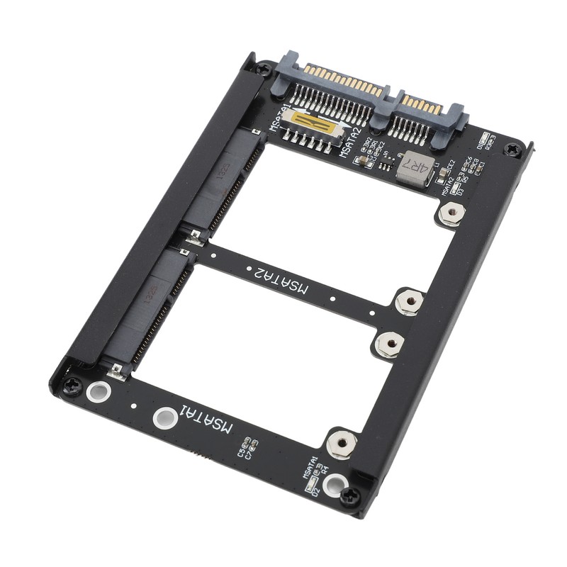 Dual Msata SSD to 2.5inch SATA III Adapter 6Gbps Supports