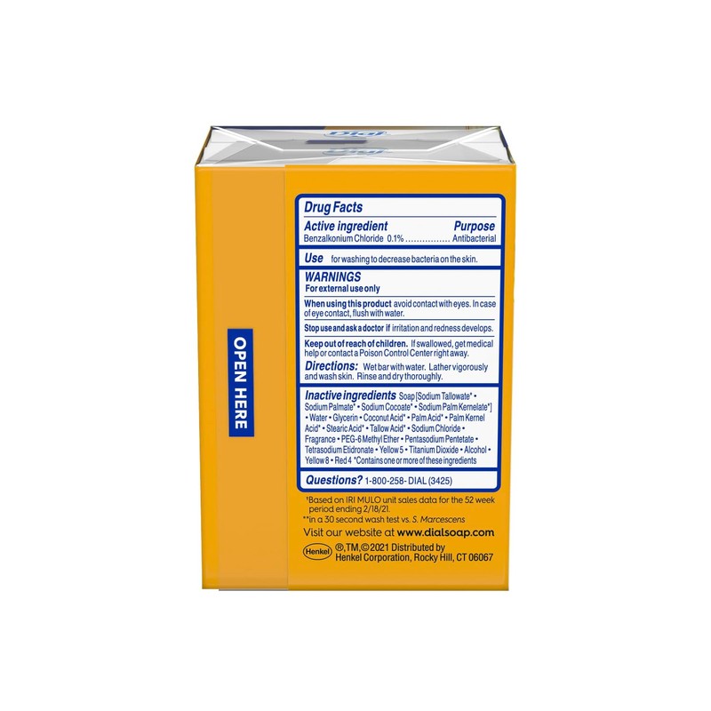 Dial Gold Antibacterial Deodorant Soap, 2 Pack, Total Net Wt