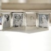 Klapprahmen"Family" Bilderrahmen Faden Fotorahmen versilbert Geschenk 4 Fotos