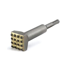 QWORK Bushing Tool, 5 11/16" Long 16 Pin Concrete Bushing Head Tool, 1 1/4" Alloy Steel Square Head Bushing Bit, 1 Pack