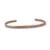 ELAMENTS DESIGN Solid Copper Slim Bracelet Hammered Design Fits Wrist