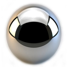 Ball Baron One (1) 4 Inch Trophy Pinball & Three (3) "NINJA" Ultra Polish Chrome Pinballs