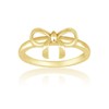 Sterling Silver Gold-Plated Bow Ring (Size 5) Available in Sizes