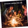 KOMBIUDA 80pcs Outdoor Camping Fire Starter Rope Beeswax for Hiking