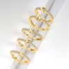 LKingel Gold Initial Rings for Women Dainty Adjustable Open Rings