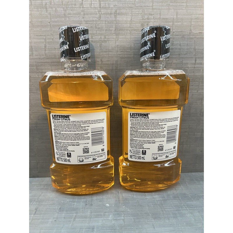 Listerine Ultraclean Fresh Citrus Mouthwash 16 oz. Pack Of 2