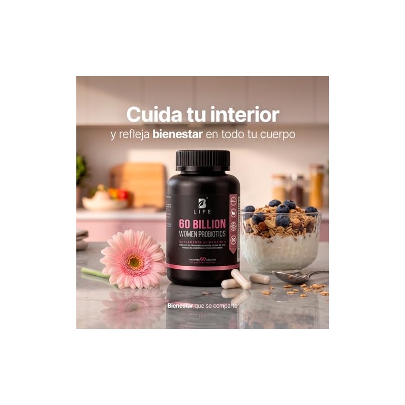 B Life Probiticos para Mujer 60 cpsulas 60 Billones con
