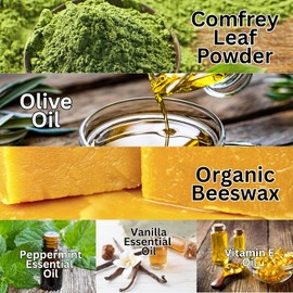 “: Una Salva/Crema de Consuelda para Apoyo Tópico, Cuidado de la Piel y BellezaTodo Natural y Suficiente para Durar
