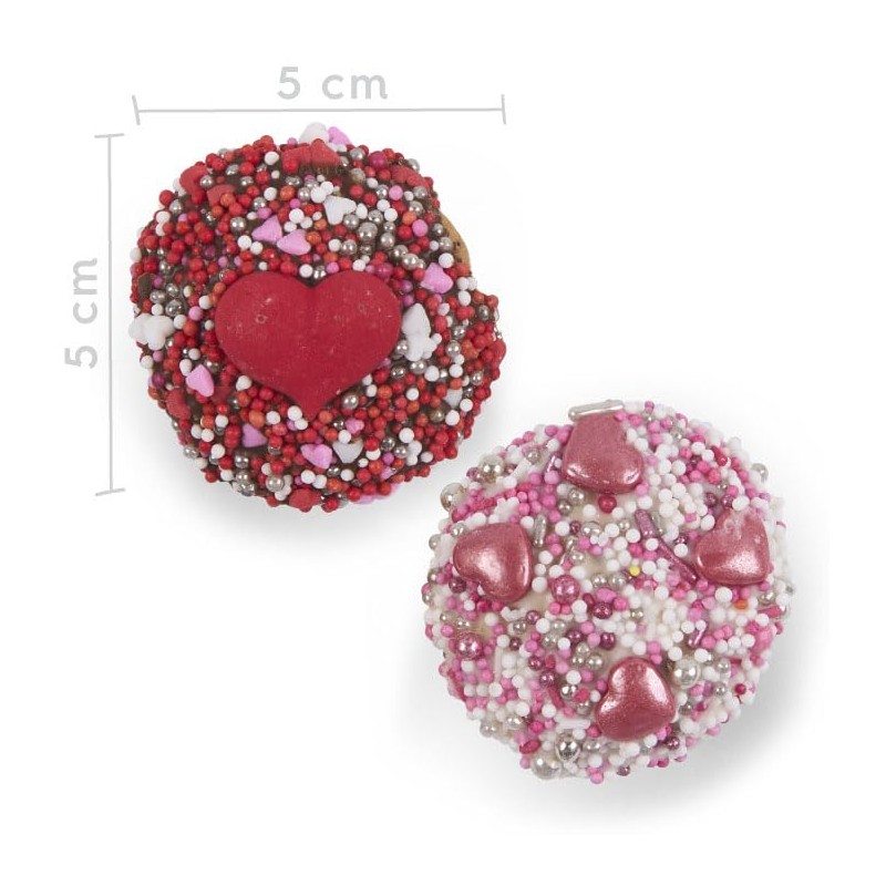 Dog Cupcake Duo - Hearts