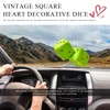 Gasedin 1 Pair Fuzzy Plush Dice for Car Mirror, 3''