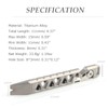 Hamans Titanium EDC Pry Bar Multi Tool Crowbar Bottle Opener
