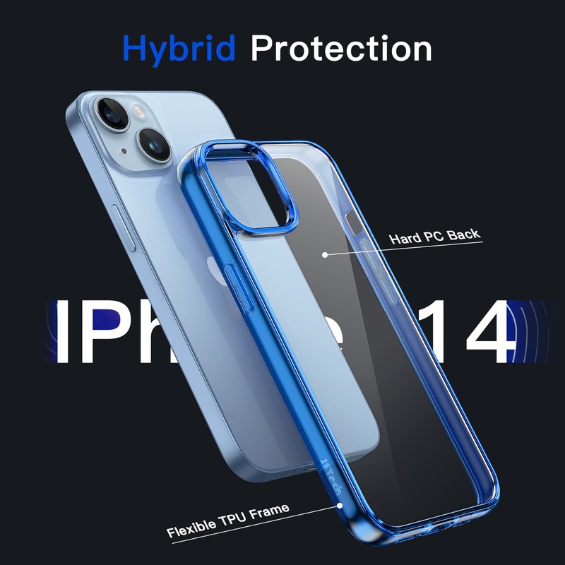 JETech JETech Hlle fr iPhone 14 6,1 Zoll, Nie Vergilbung
