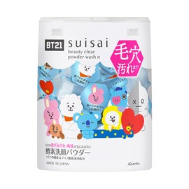 suisai Beauty Clear Powder Wash N [BT21 Design 2nd Series] BT2 Enzyme Face Wash, Face Wash Powder, Single Item, 0.4g x 32 Pieces