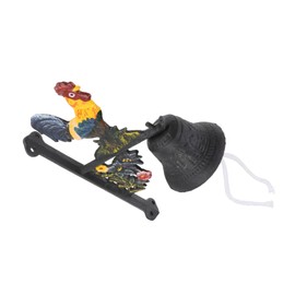 CAXUSD Metal Rooster Doorbell Solid Iron Vintage Bell Front Door Accessory Wall Mount Decor