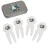 Azeeda 'Blue And White Flowers ' Golf Divot Tool/Repair Fork