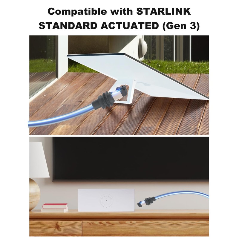 Brnghl Starlink Gen 3 Cable, Replacement Standard V3 Cable 15M/50FT