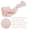 MEEDEE Rose Gold Hair Ties for Women - No Crease