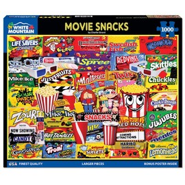 White Mountain - Movie Snacks - 1000 Piece Jigsaw Puzzle for Adults, Children, Grandparents