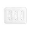 XVQ Ceramic Switch Plates Outlet Covers Switch Plate Cover White(Triple