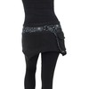 PUREWONDER Cacheur sk22 Women's Lace Wrap Skirt Kidney Warmer, Black
