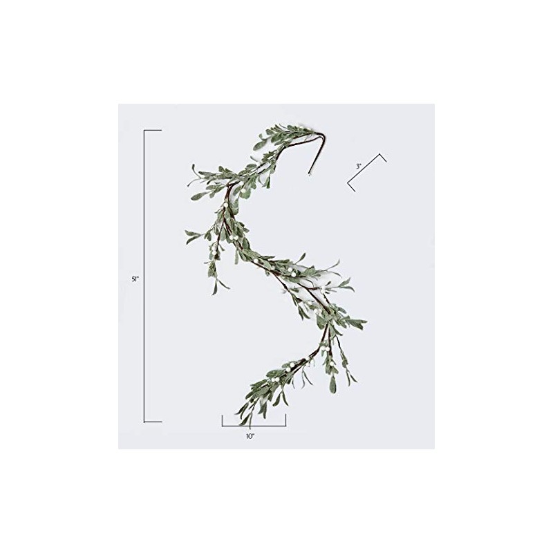 51" Artificial Christmas Mistletoe Garland