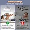 CELAVY Ceiling Fans with Lights and Remote, 19.8 in Flush