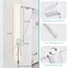 KELUOLY Modern Chrome Plug in Wall Sconce with Remote, Dimmable