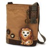 Chala Patch Cross-Body Women Handbag Canvas Messenger Bag - Lion