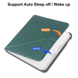 HGWALP Slimshell Case for Tolino Vision Color (2024)/Vision 6 (2021) & Kobo Libra Colour (2024)/Libra 2 (2021) 7 Inches, Ultra Slim Lightweight Cover with Auto Wake/Sleep and Stand Mint