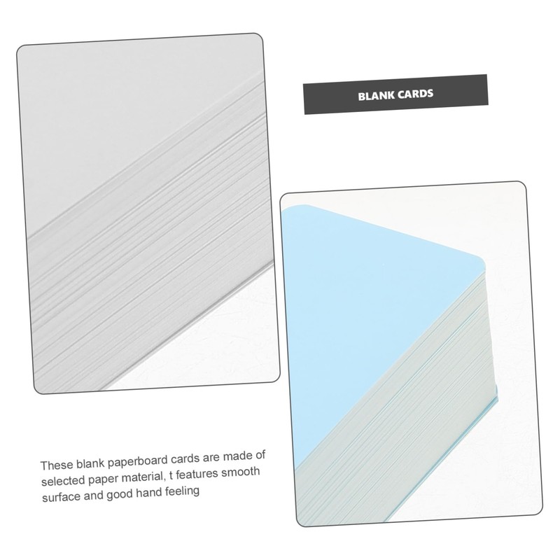 Ciieeo 200sheets Blank Note Cards Kraft Memo Cards for Studying