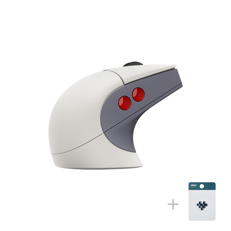 8Bitdo Retro R8 Mouse with Charging Dock, PAW 3395 Optical