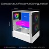 GAMDIAS White RGB Gaming ATX Mid Tower Computer PC Case