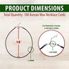 Mandala Crafts - Cadenas para colgantes, 50 unidades, enceradas, coreano