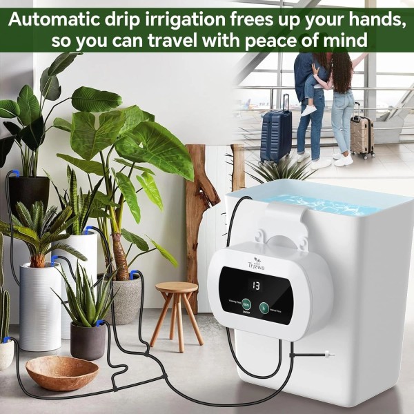 TRJZWA Automatic Plant Watering System - Self Watering Devices Timer