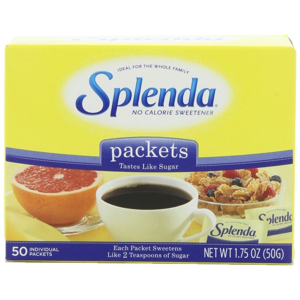 Splenda No Calorie Sweetener, 50 Count Packets (Pack of 6)