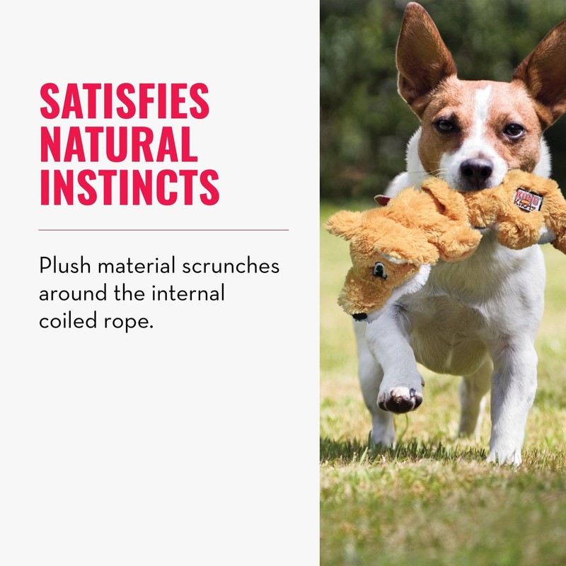 KONG - Scrunch Knots Squirrel - Internal Knotted Ropes and